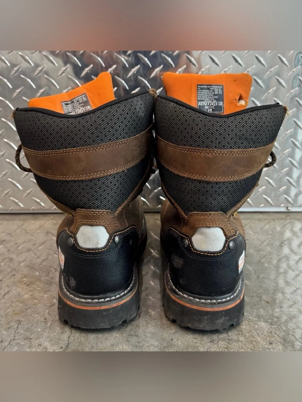 Men’s Herman Survivors Professional Series Steel Toe Work Boots Size 9.5 Brown